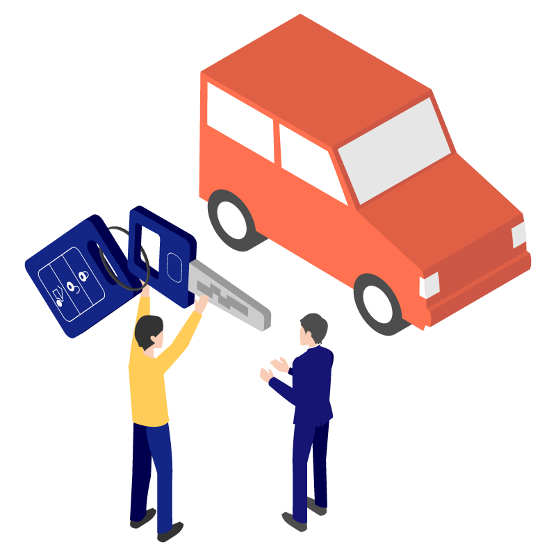 待ち時間少なく出発'